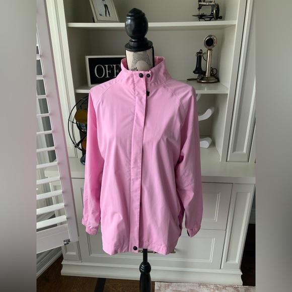 ADIDAS BARBIE Pink Climaproof Waterproof Light Jacket Women’s Size Large - Picture 3 of 11